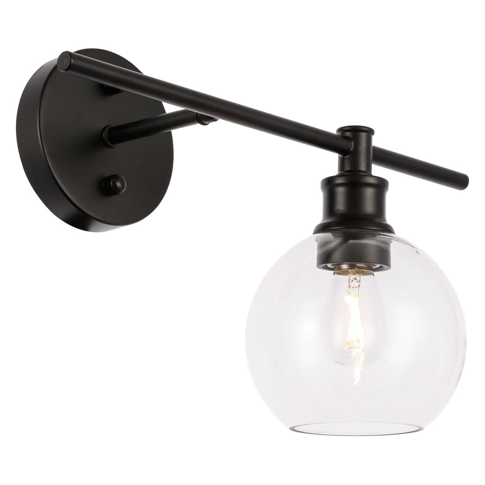 Elegant Wall Sconce - Black, Left Side (LD2302BK)