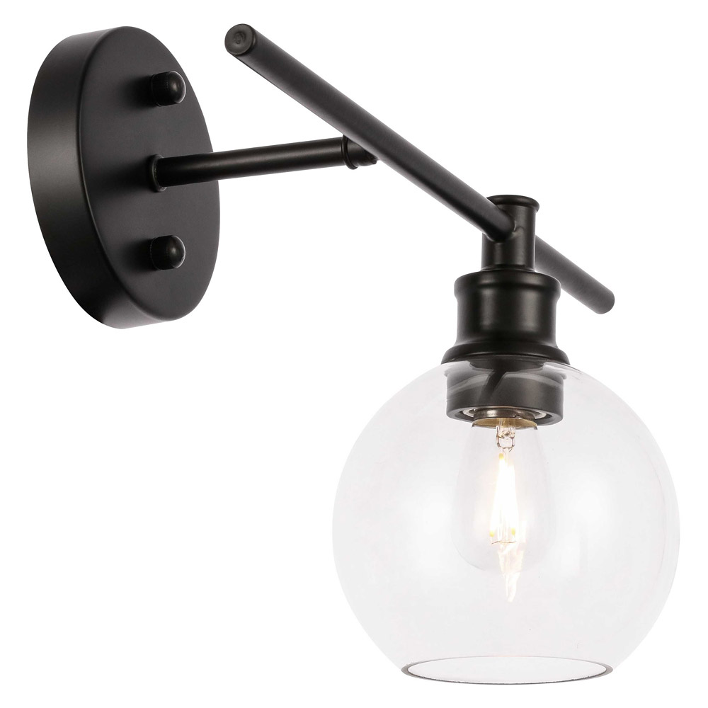 Elegant Wall Sconce - Black, Left Side (LD2302BK)