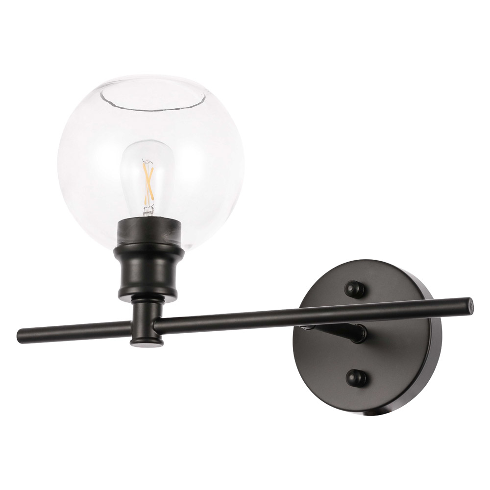 Elegant Wall Sconce - Black, Left Side (LD2302BK)