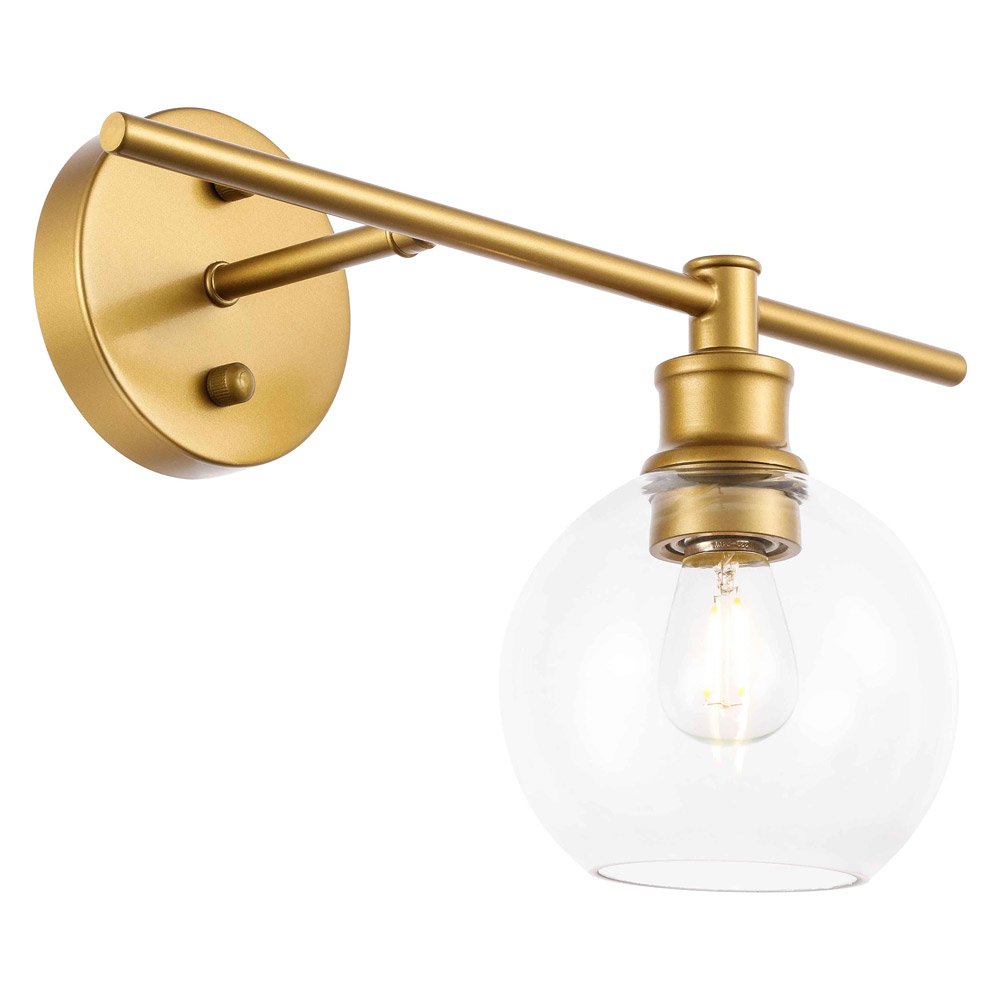 Elegant Wall Sconce - Brass, Left Side (LD2302BR)