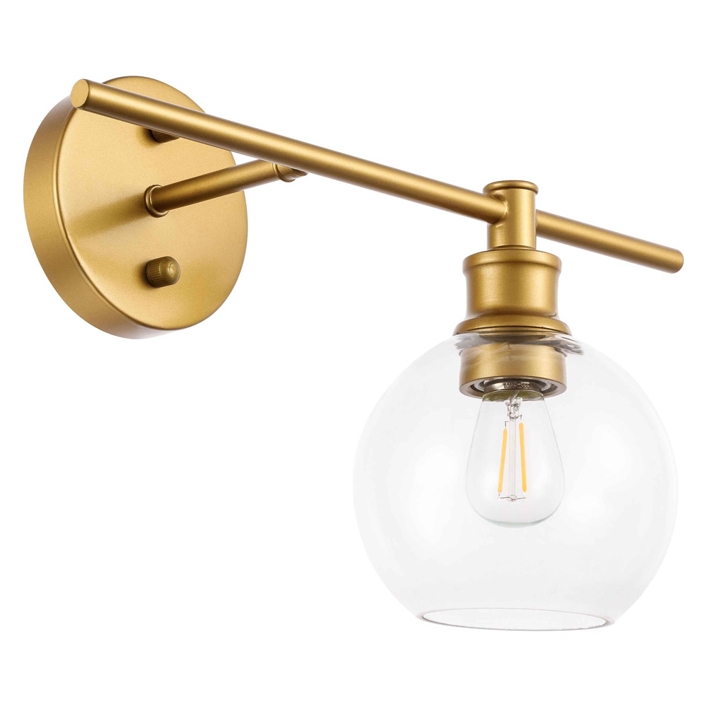 Elegant Wall Sconce - Brass, Left Side (LD2302BR)