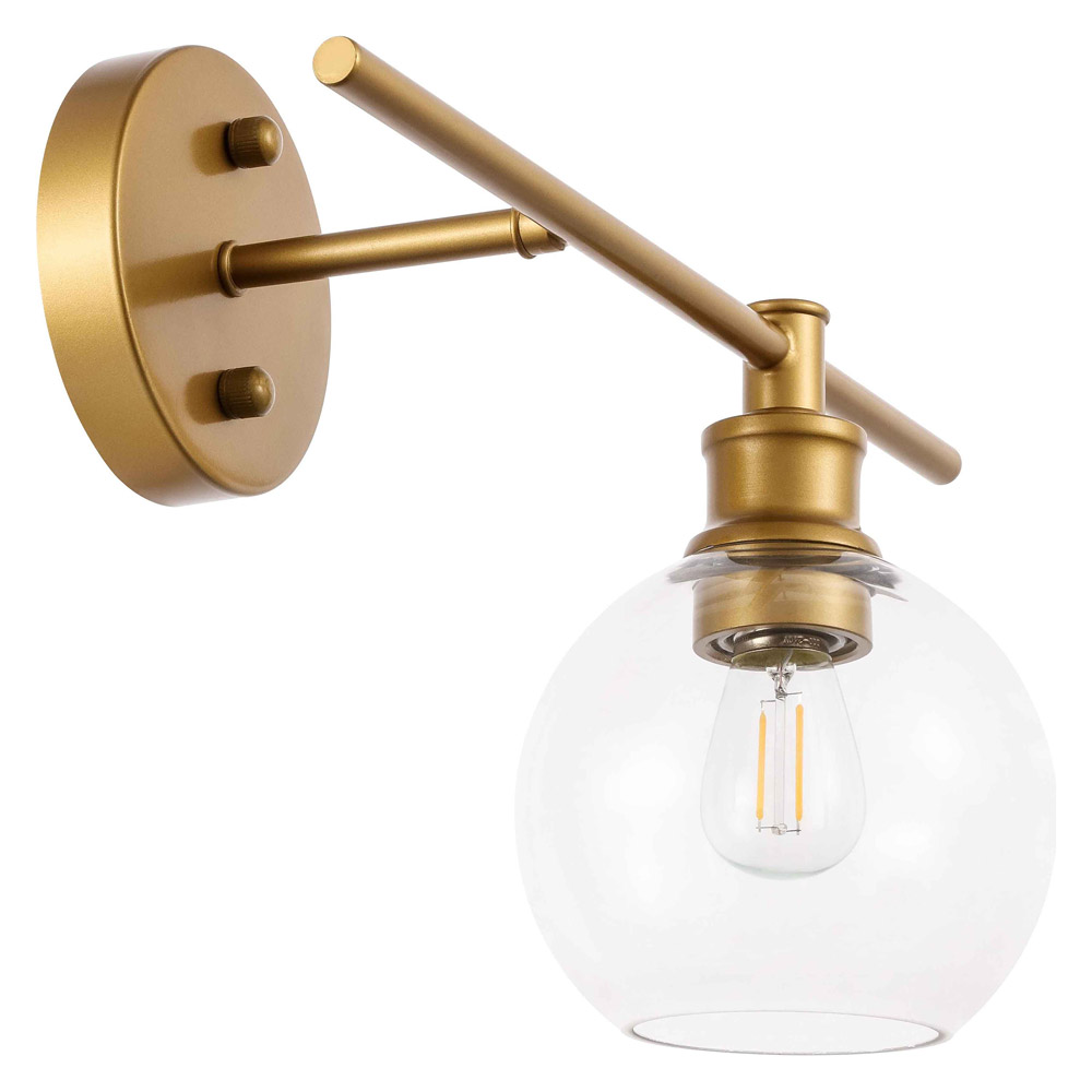 Elegant Wall Sconce - Brass, Left Side (LD2302BR)