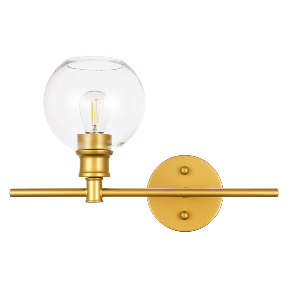 Elegant Wall Sconce - Brass, Left Side (LD2302BR)