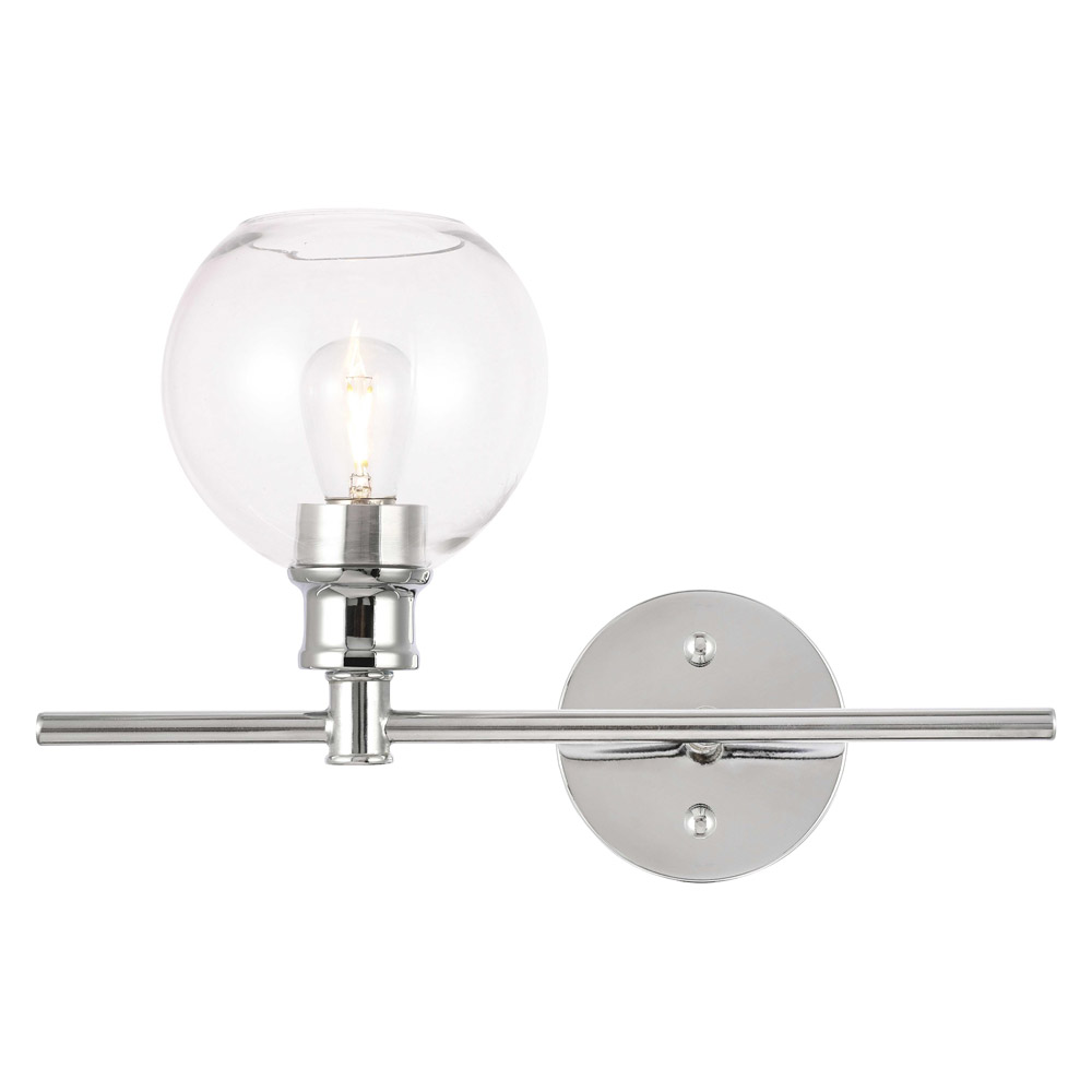 Elegant Wall Sconce - Chrome, Left Side (LD2302C)