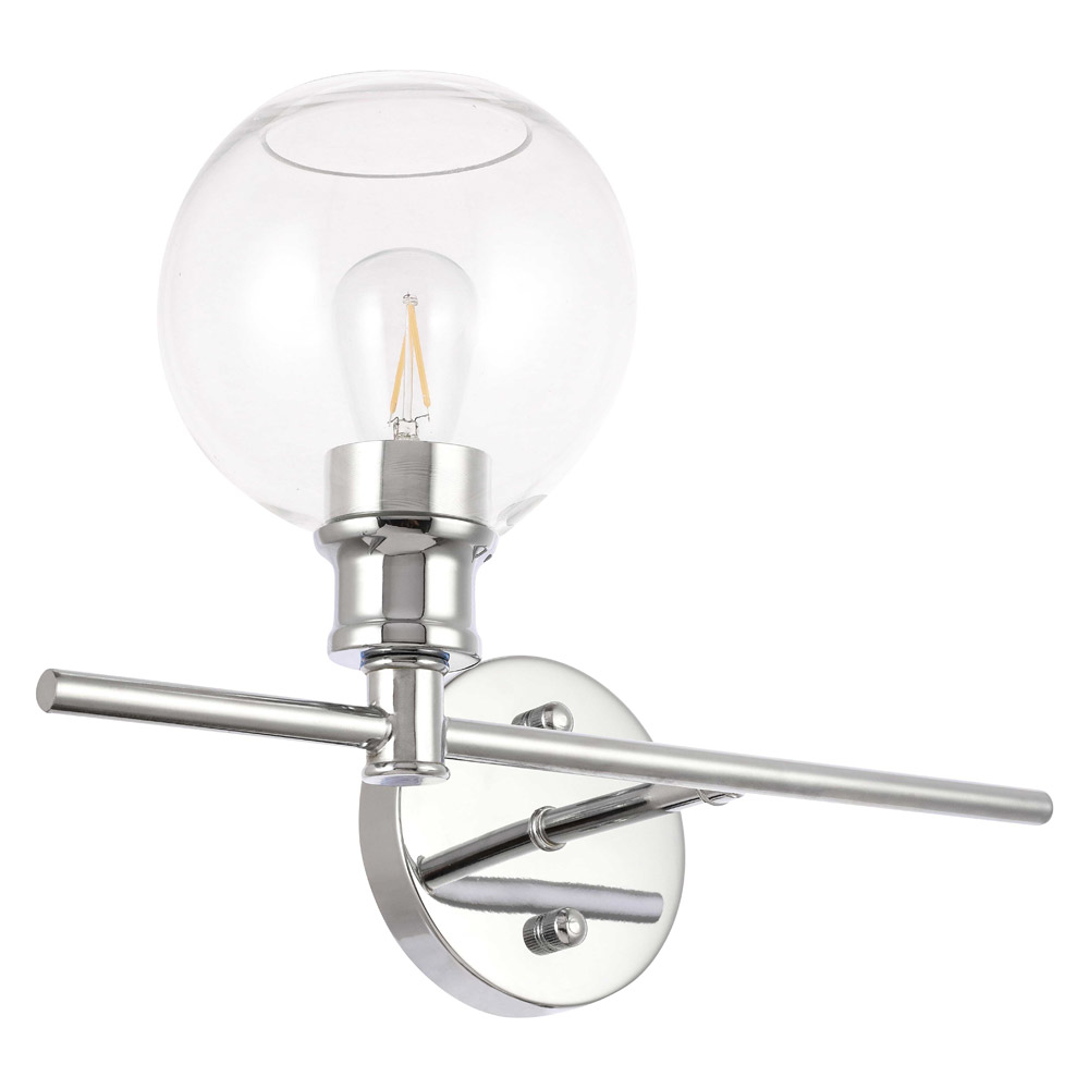 Elegant Wall Sconce - Chrome, Left Side (LD2302C)