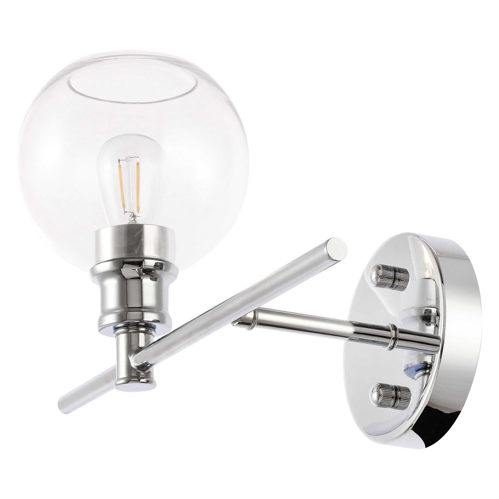 Elegant Wall Sconce - Chrome, Left Side (LD2302C)