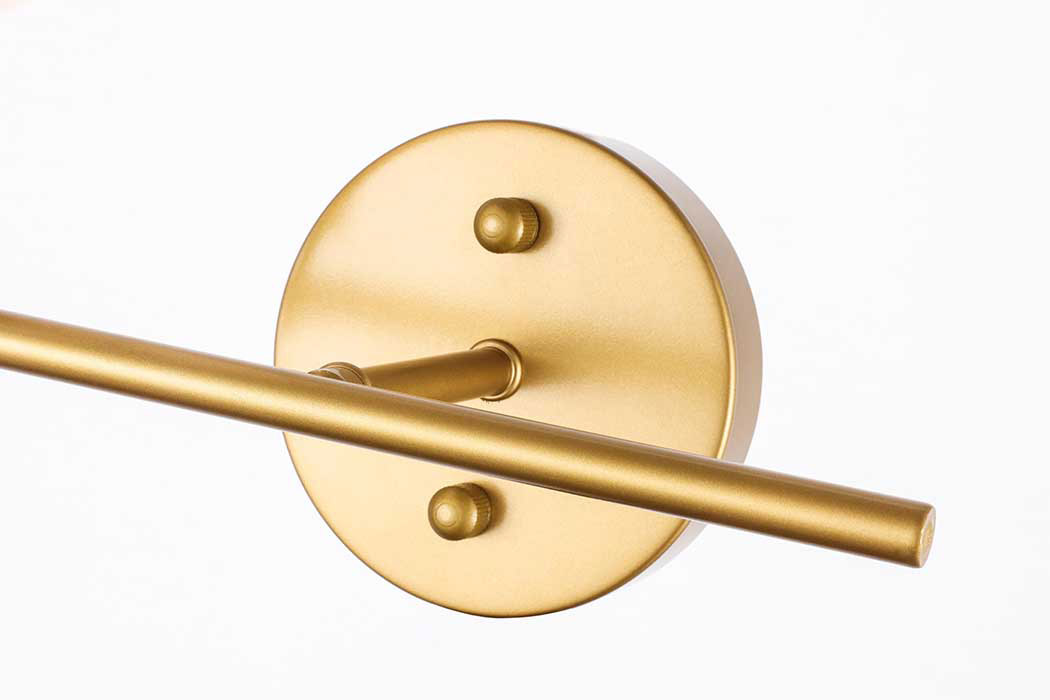 Elegant Wall Sconce - Brass/Matte Glass, Left Side (LD2303BR)