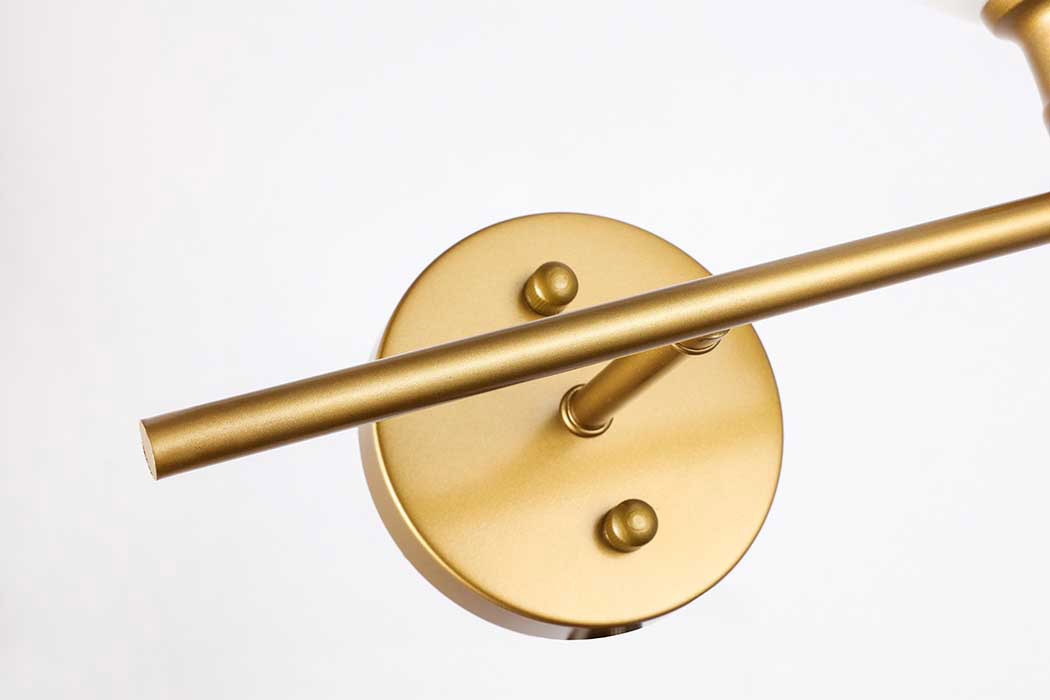 Elegant Wall Sconce - Brass/Matte Glass, Right Side (LD2305BR)