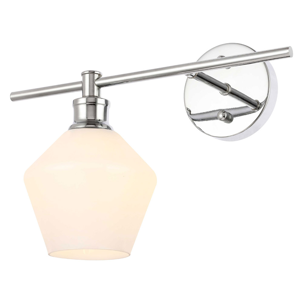 Elegant Wall Sconce - Chrome/Matte Glass, Right Side (LD2305C)