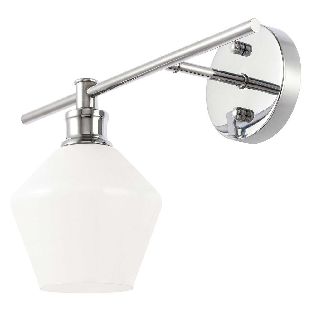 Elegant Wall Sconce - Chrome/Matte Glass, Right Side (LD2305C)