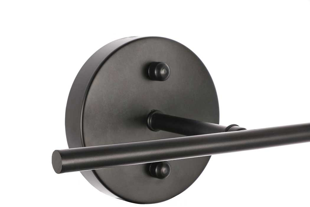 Elegant Wall Sconce - Black/Matte Glass, Right Side (LD2307BK)