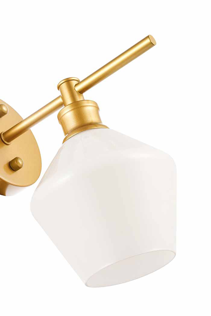 Elegant Wall Sconce - Brass/Matte Glass (LD2309BR)