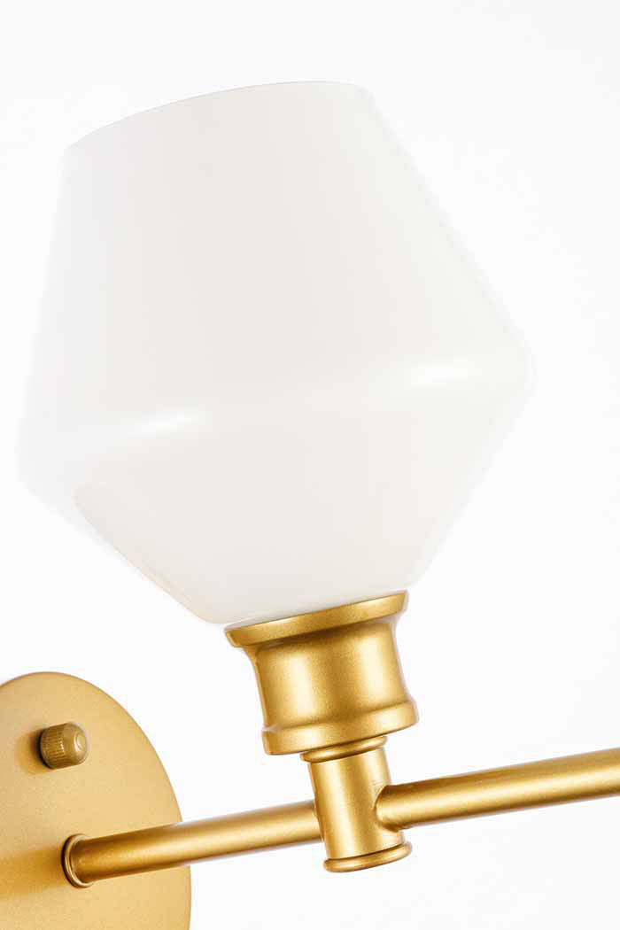 Elegant Wall Sconce - Brass/Matte Glass (LD2309BR)