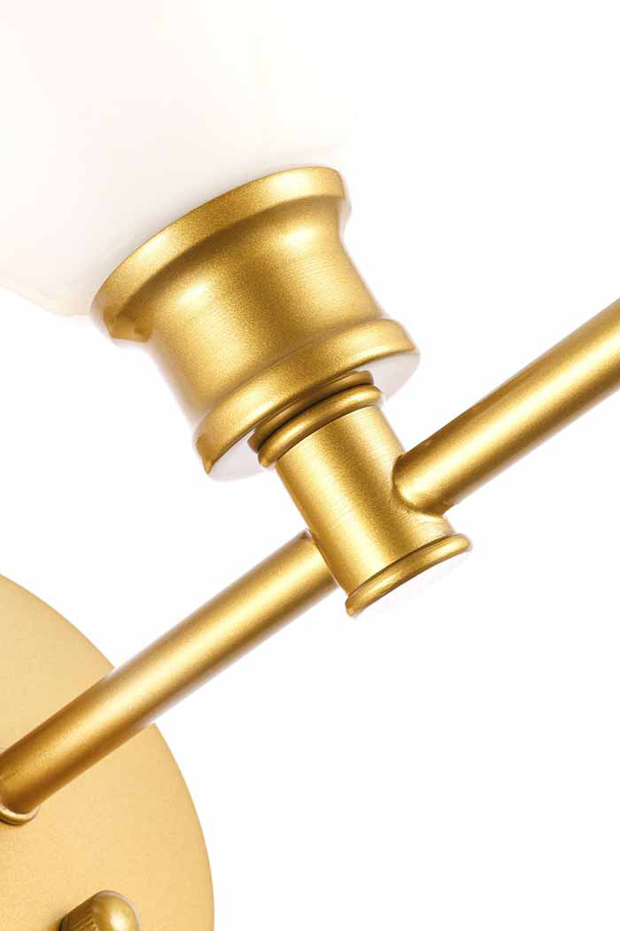 Elegant Wall Sconce - Brass/Matte Glass (LD2309BR)