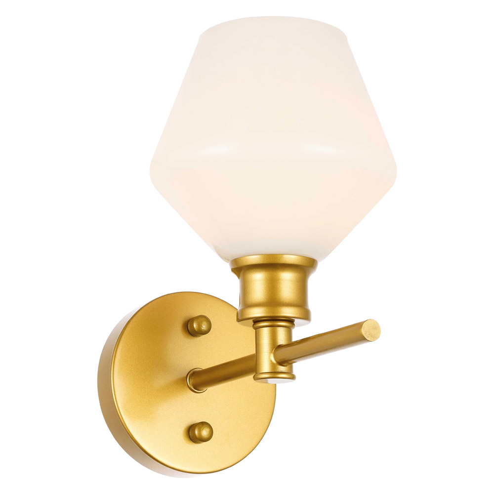 Elegant Wall Sconce - Brass/Matte Glass (LD2309BR)