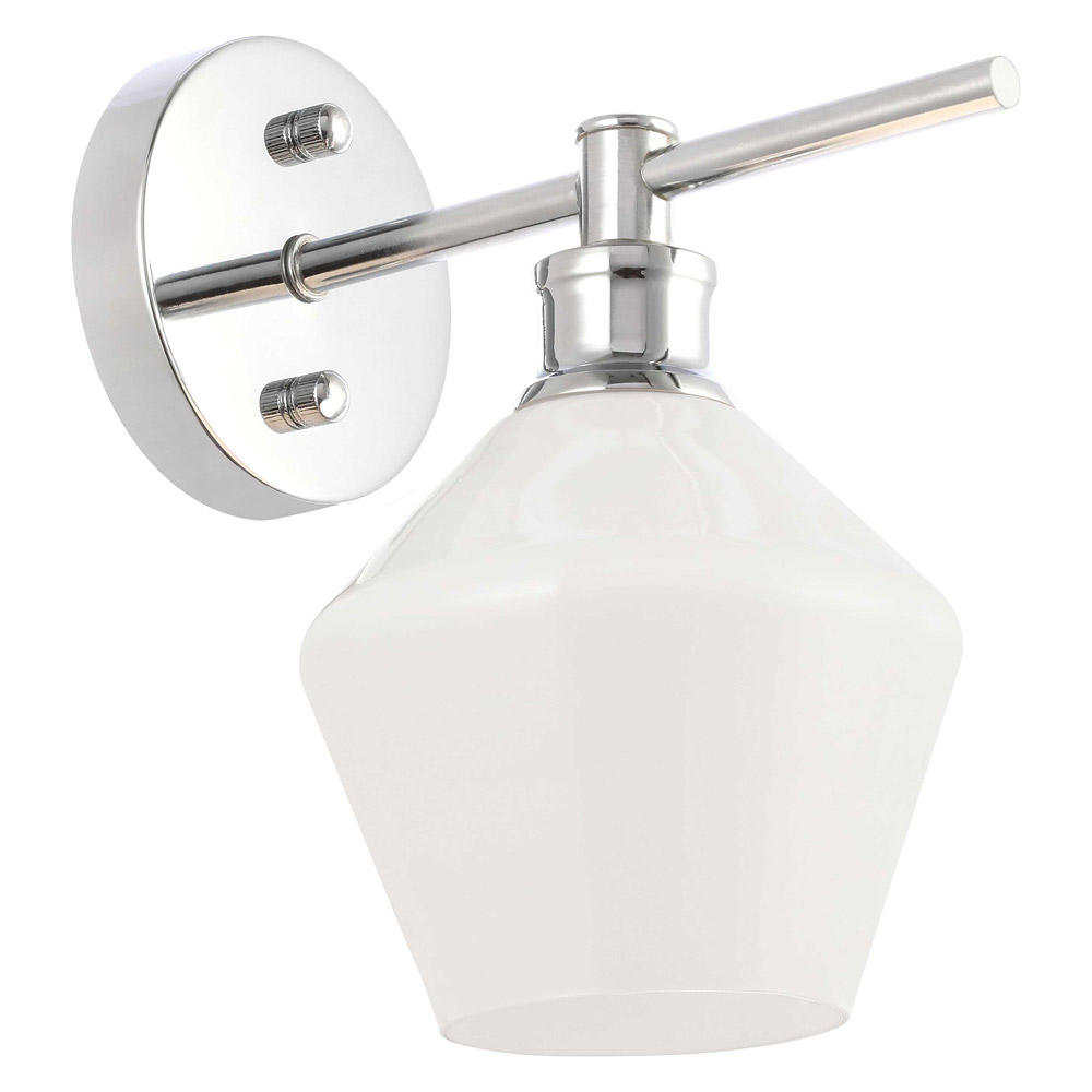 Elegant Wall Sconce - Chrome/Matte Glass (LD2309C)