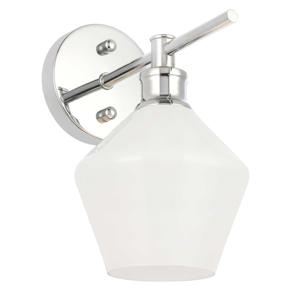 Elegant Wall Sconce - Chrome/Matte Glass (LD2309C)