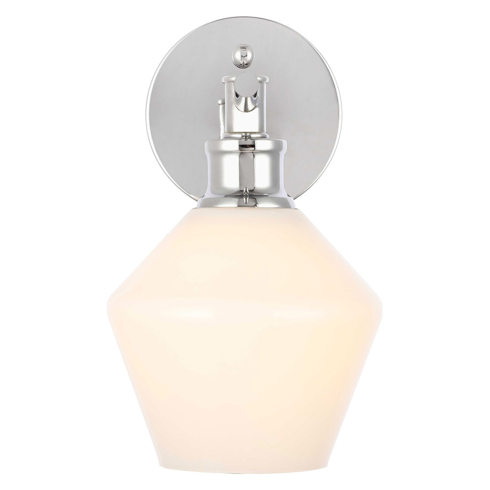 Elegant Wall Sconce - Chrome/Matte Glass (LD2309C)