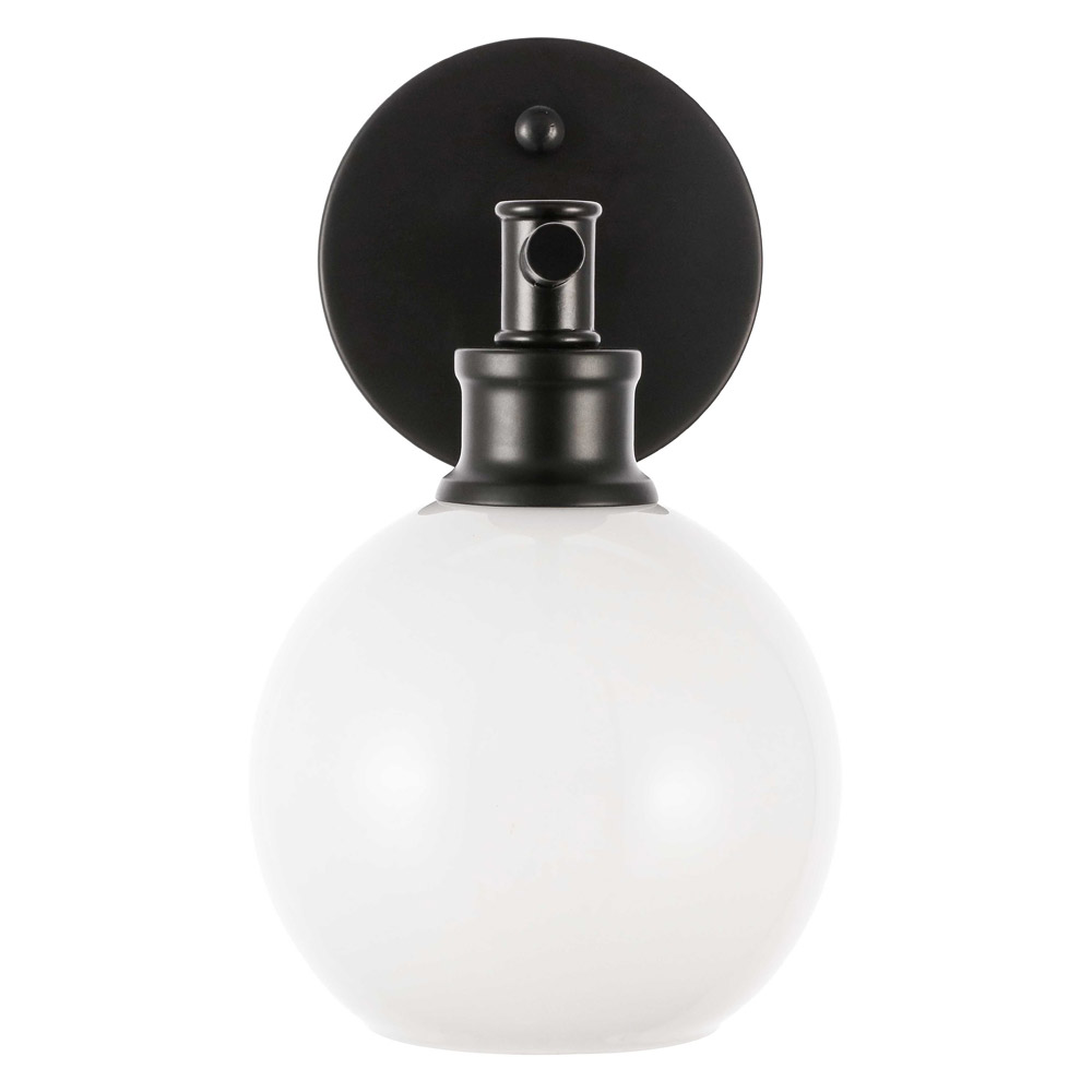 Elegant Wall Sconce - Black/Matte Glass (LD2311BK)