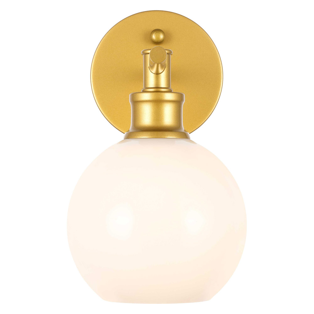 Elegant Wall Sconce - Brass/Matte Glass (LD2311BR)