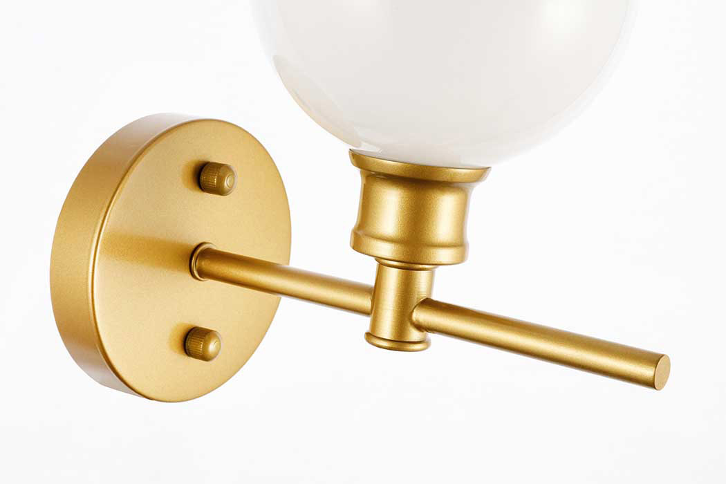 Elegant Wall Sconce - Brass/Matte Glass (LD2311BR)