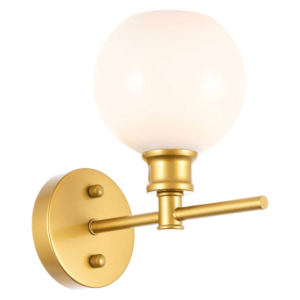 Elegant Wall Sconce - Brass/Matte Glass (LD2311BR)