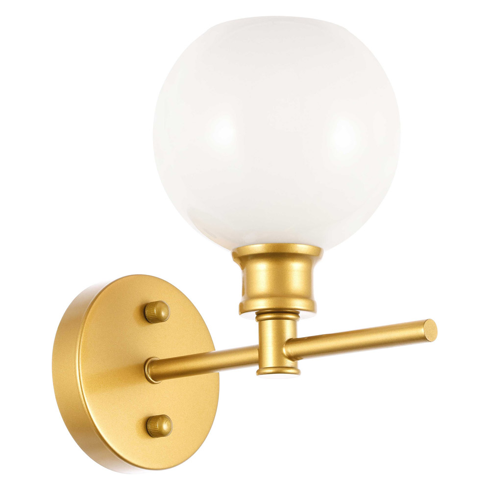 Elegant Wall Sconce - Brass/Matte Glass (LD2311BR)