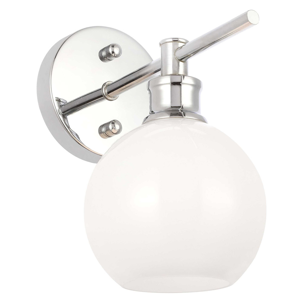 Elegant Wall Sconce - Chrome/Matte Glass (LD2311C)