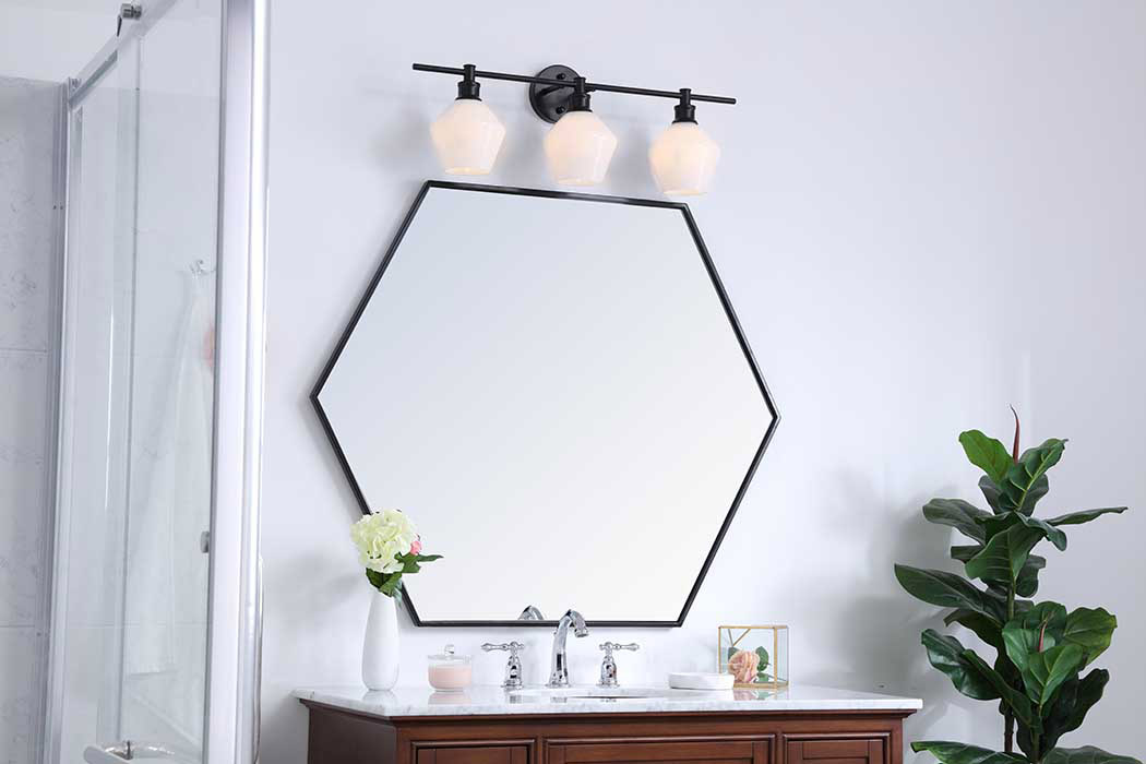 Elegant Wall Sconce - Black/Matte Glass (LD2317BK)