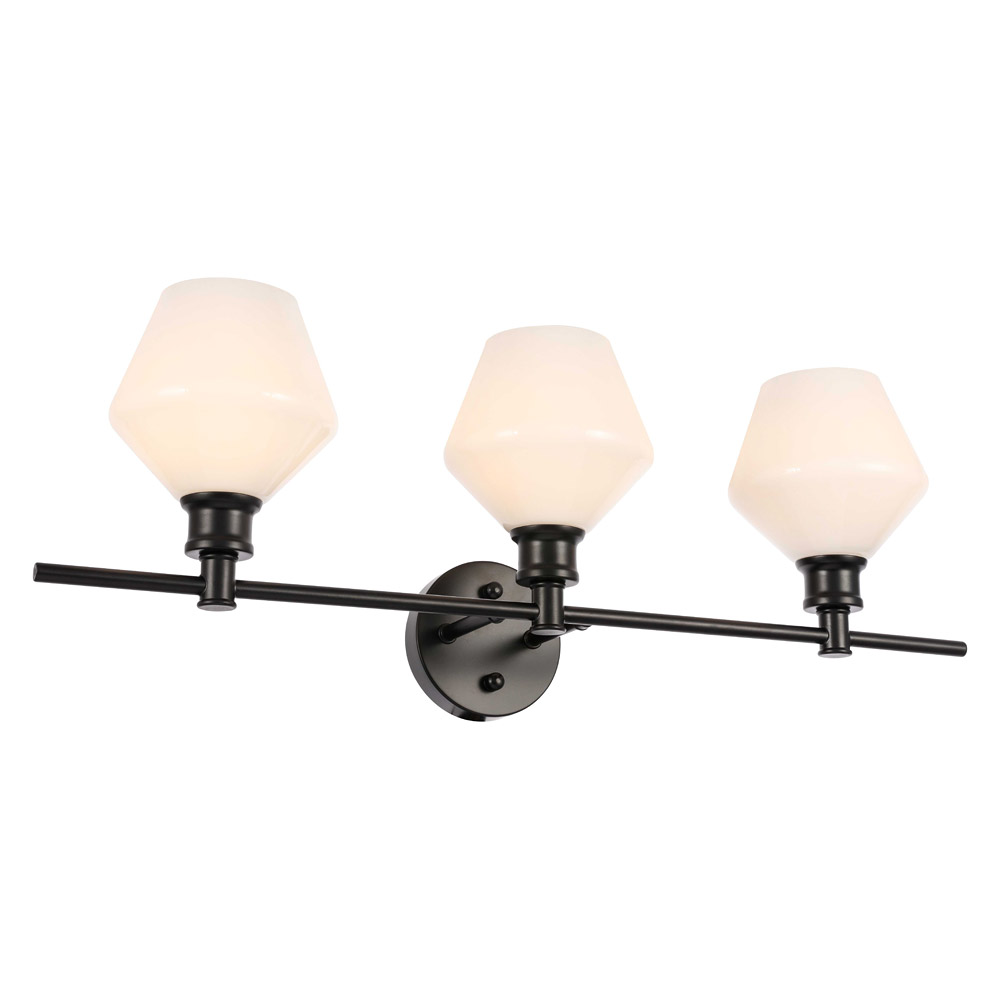 Elegant Wall Sconce - Black/Matte Glass (LD2317BK)