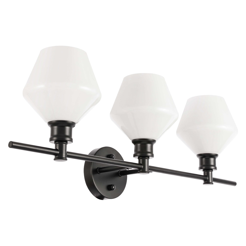 Elegant Wall Sconce - Black/Matte Glass (LD2317BK)