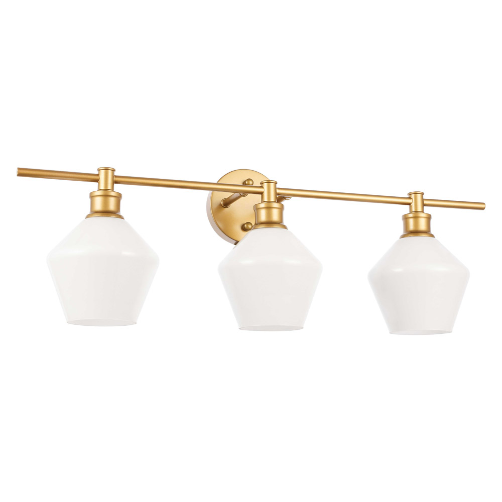 Elegant Wall Sconce - Brass/Matte Glass (LD2317BR)