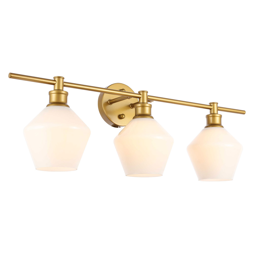 Elegant Wall Sconce - Brass/Matte Glass (LD2317BR)