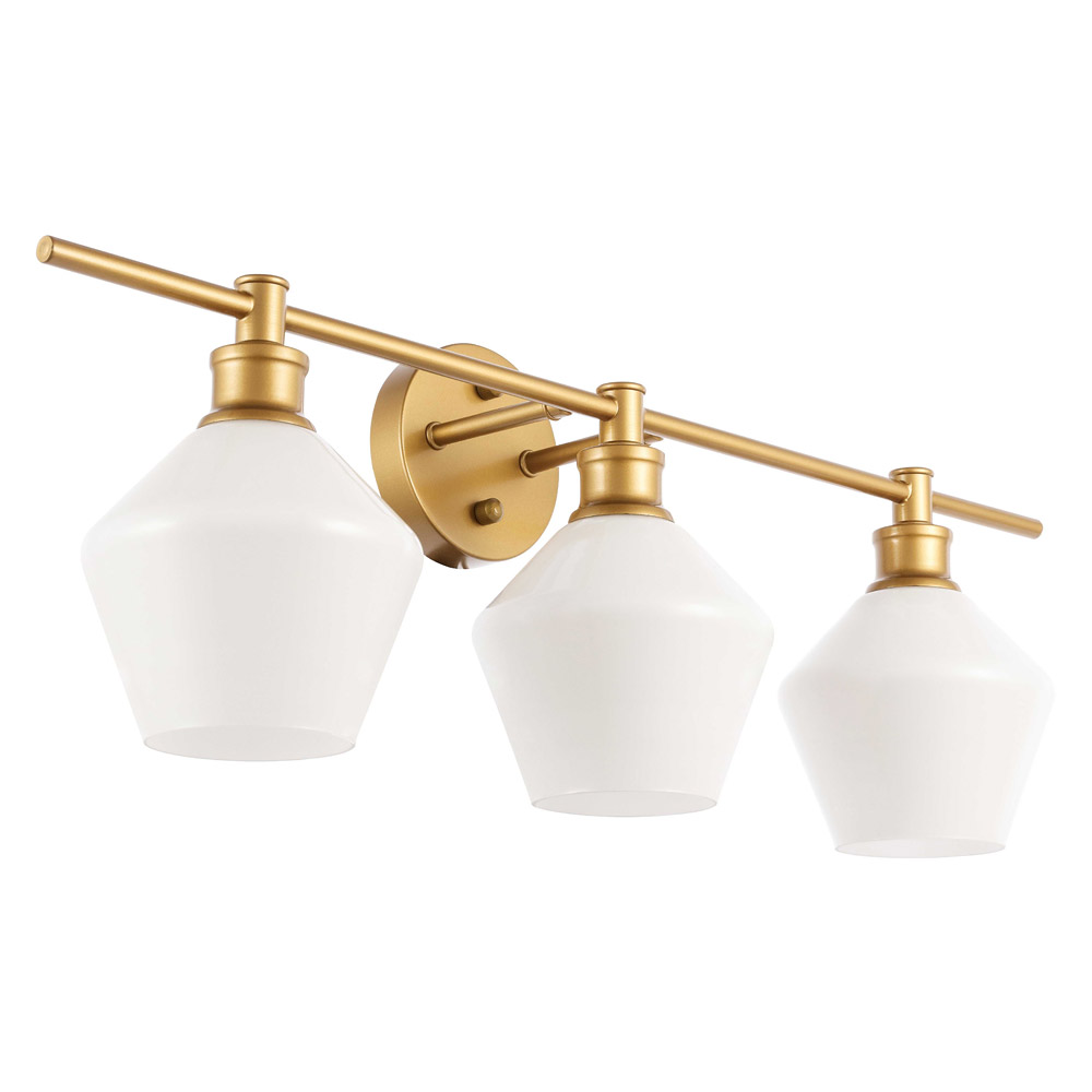 Elegant Wall Sconce - Brass/Matte Glass (LD2317BR)