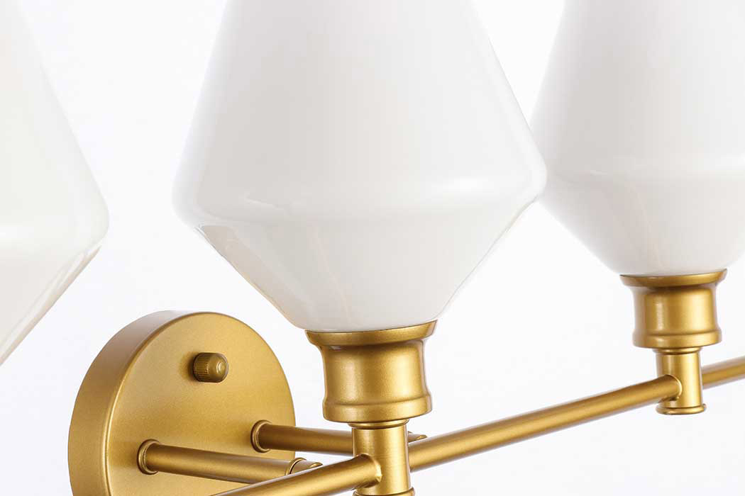 Elegant Wall Sconce - Brass/Matte Glass (LD2317BR)