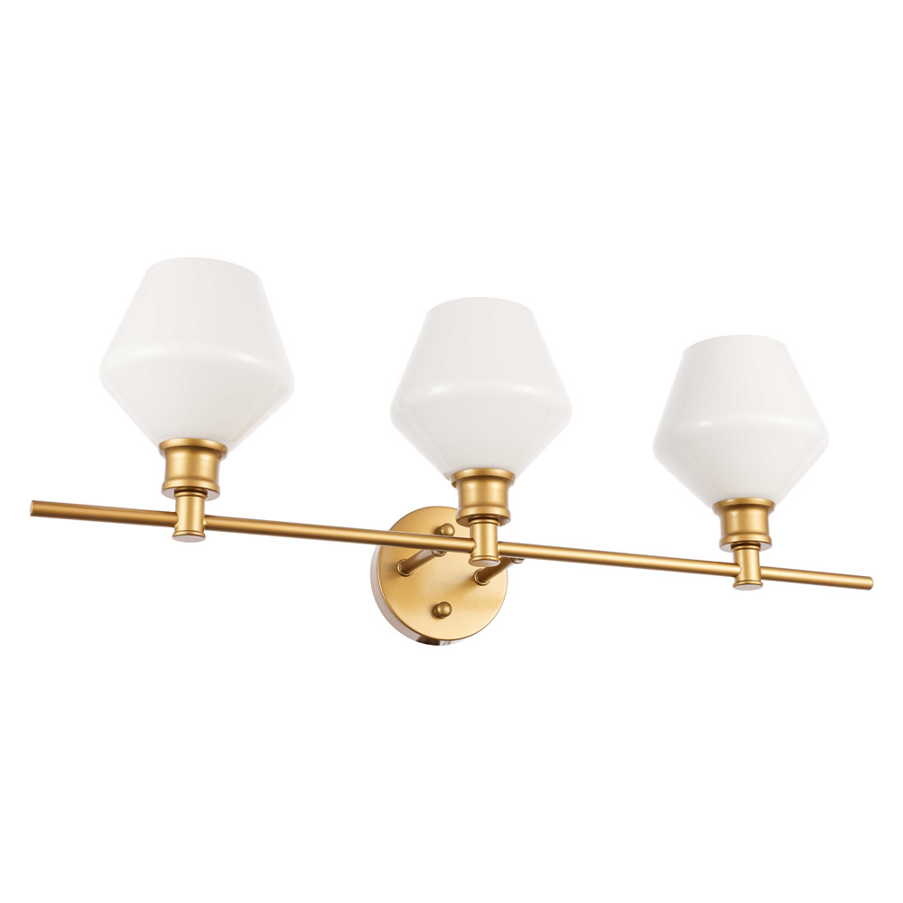 Elegant Wall Sconce - Brass/Matte Glass (LD2317BR)