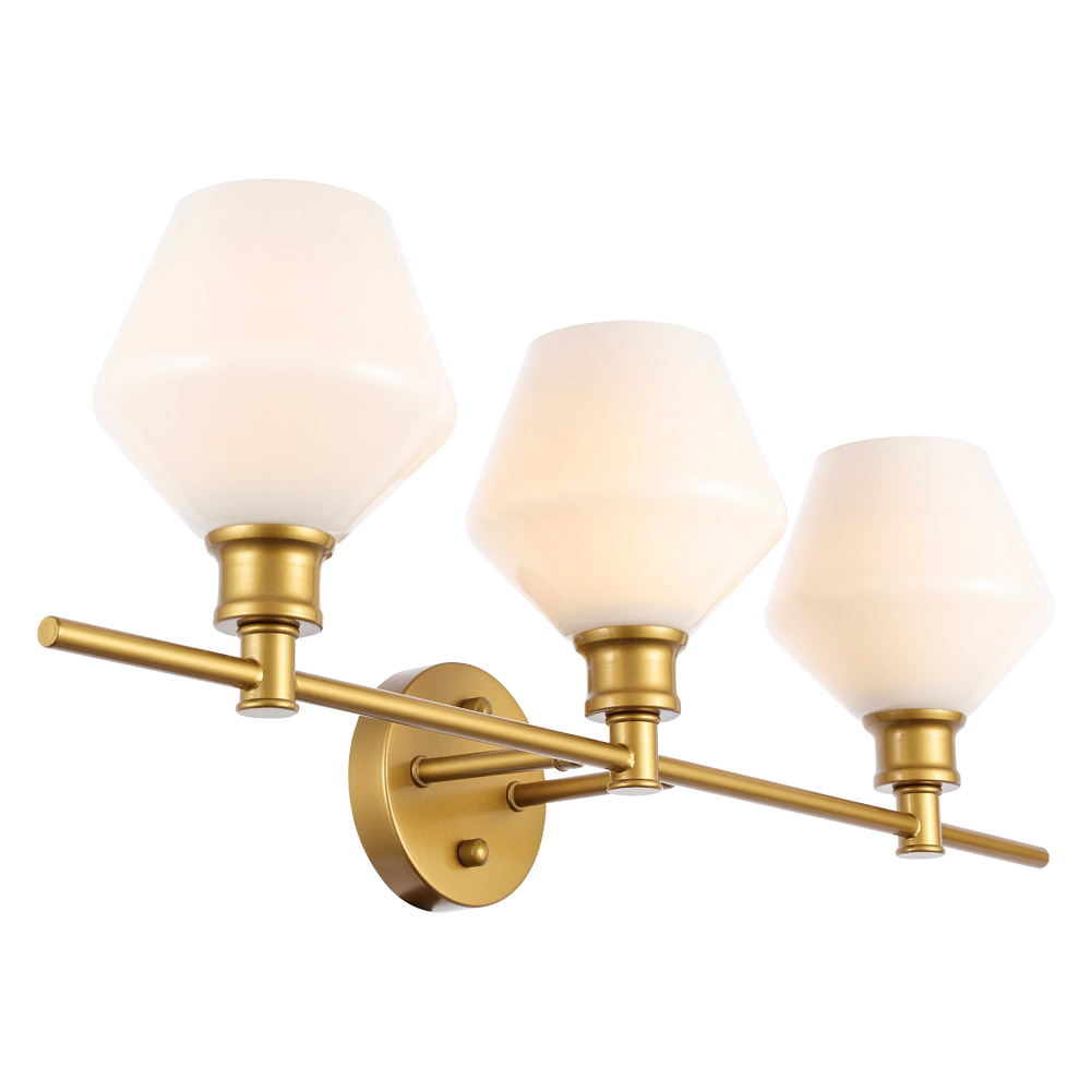 Elegant Wall Sconce - Brass/Matte Glass (LD2317BR)