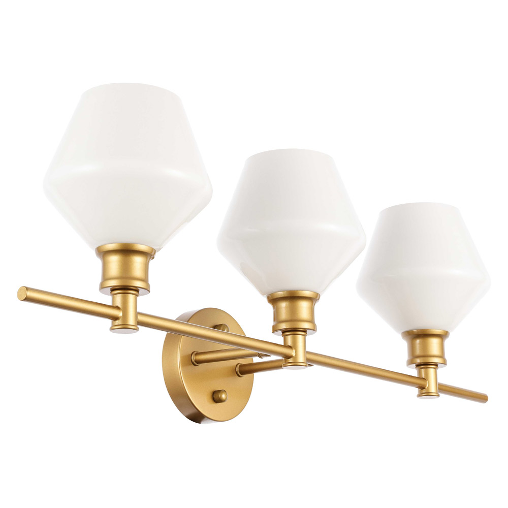 Elegant Wall Sconce - Brass/Matte Glass (LD2317BR)