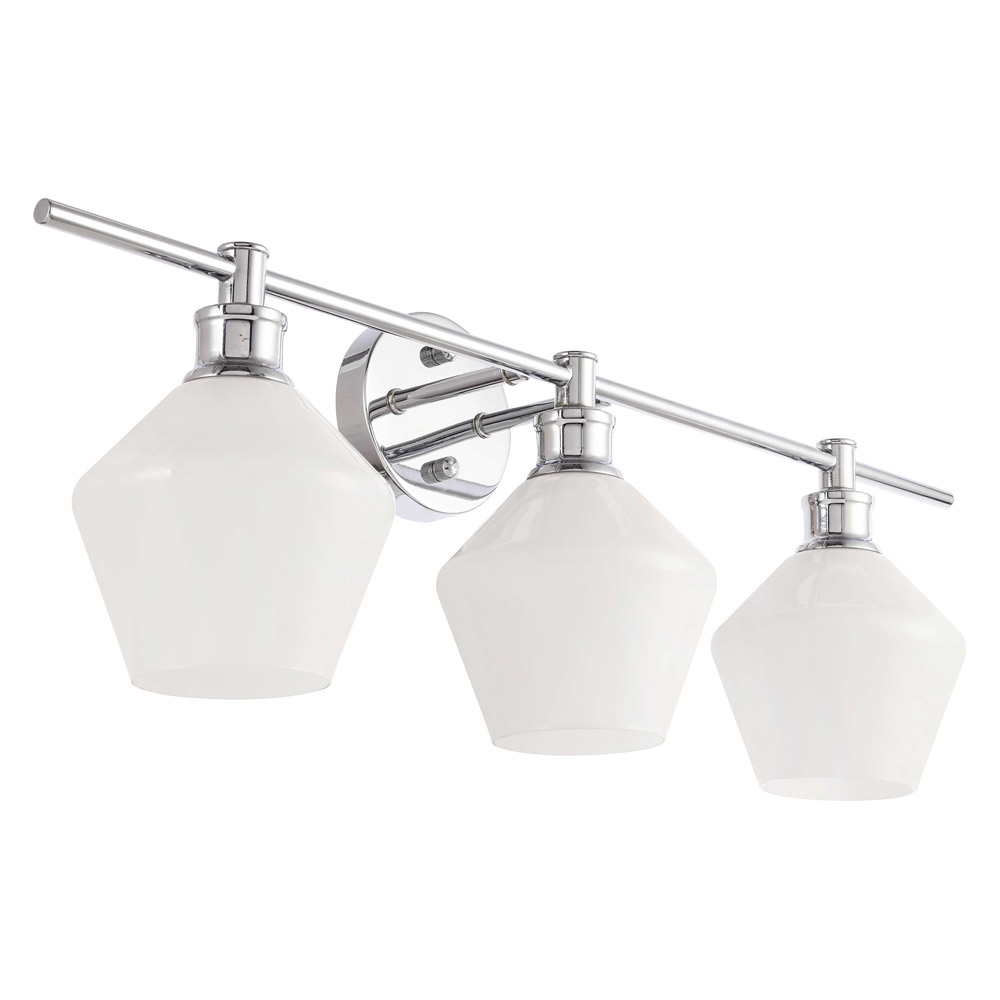 Elegant Wall Sconce - Chrome/Matte Glass (LD2317C)