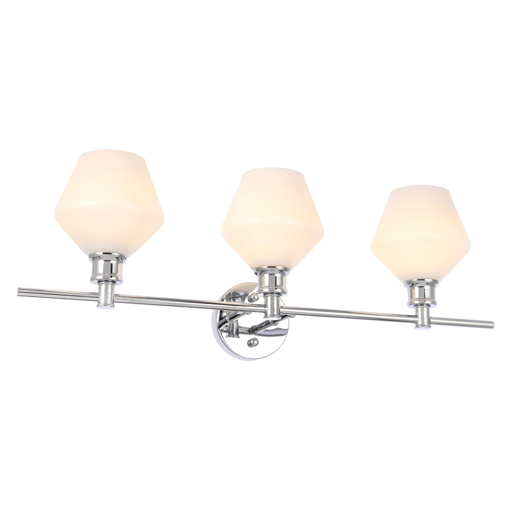 Elegant Wall Sconce - Chrome/Matte Glass (LD2317C)