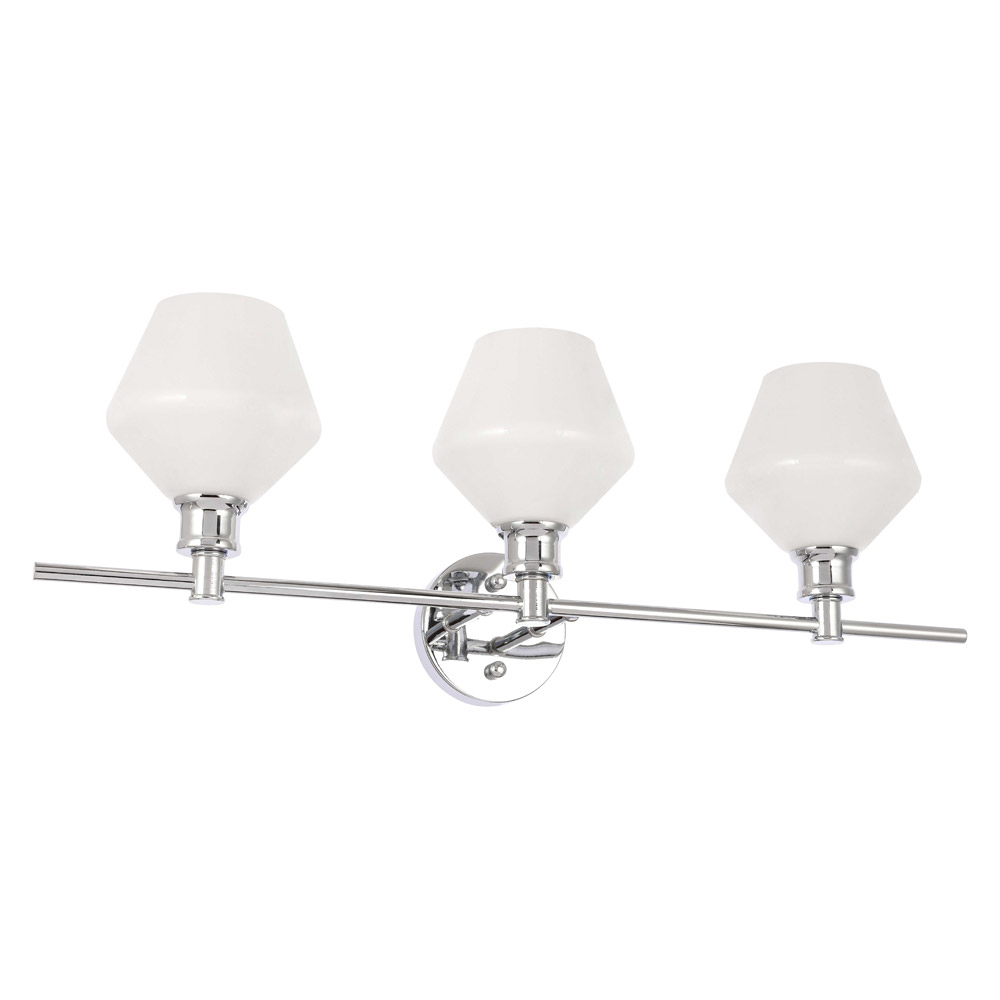 Elegant Wall Sconce - Chrome/Matte Glass (LD2317C)