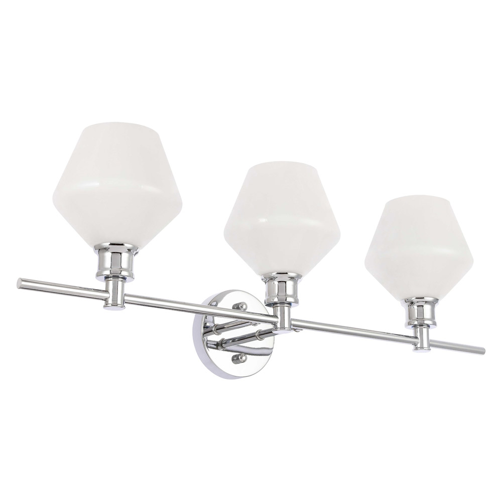 Elegant Wall Sconce - Chrome/Matte Glass (LD2317C)