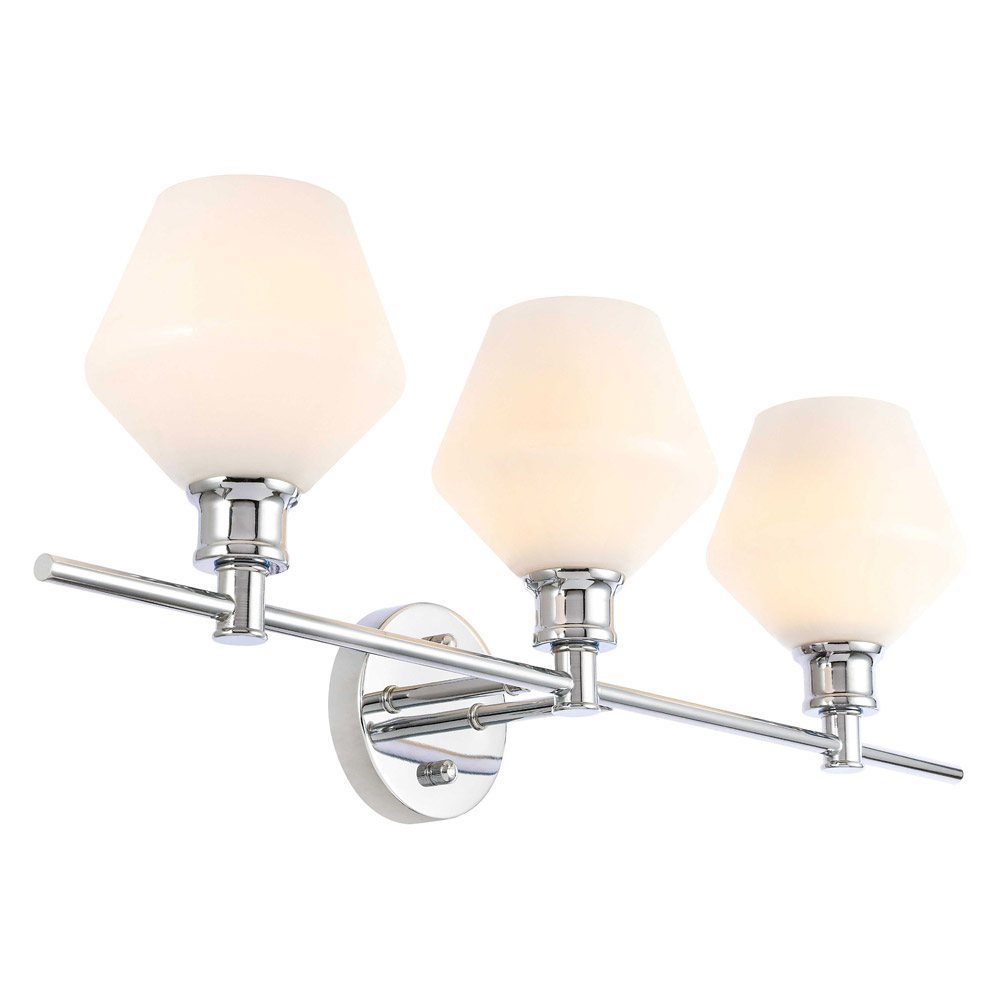 Elegant Wall Sconce - Chrome/Matte Glass (LD2317C)