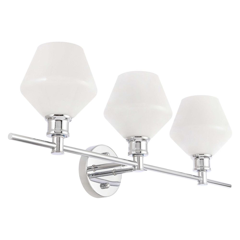 Elegant Wall Sconce - Chrome/Matte Glass (LD2317C)