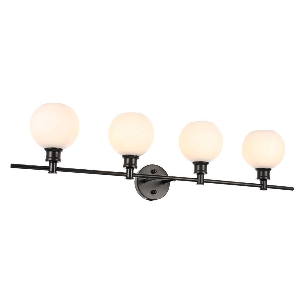 Elegant Wall Sconce - Black/Matte Glass (LD2323BK)