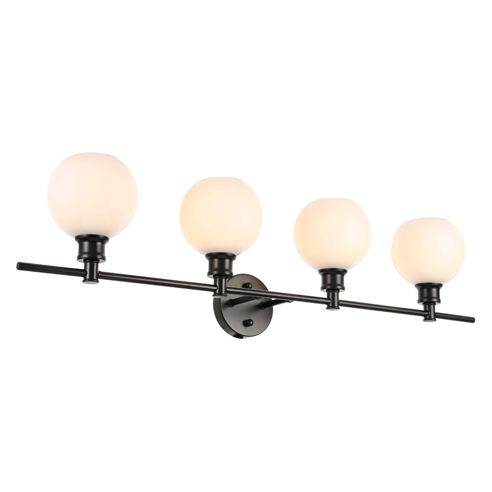 Elegant Wall Sconce - Black/Matte Glass (LD2323BK)