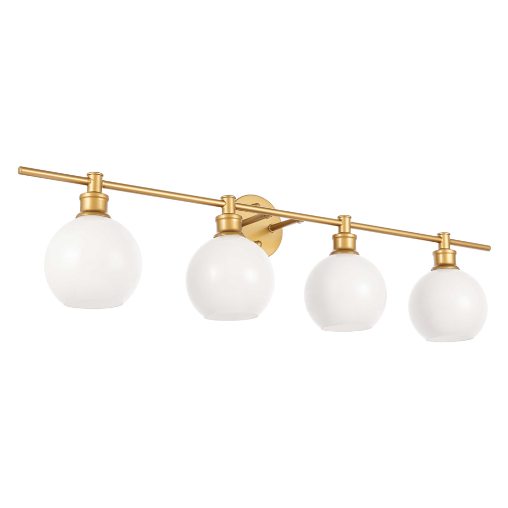 Elegant Wall Sconce - Brass/Matte Glass (LD2323BR)