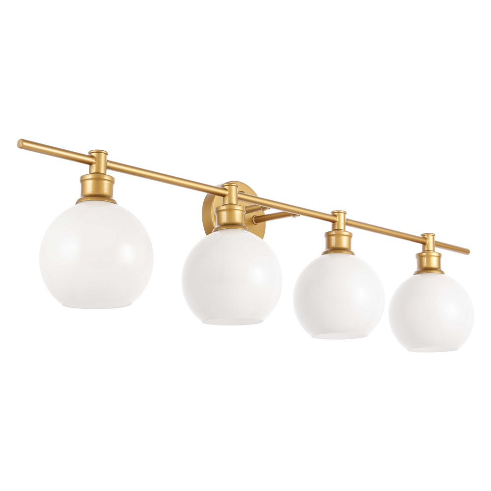 Elegant Wall Sconce - Brass/Matte Glass (LD2323BR)