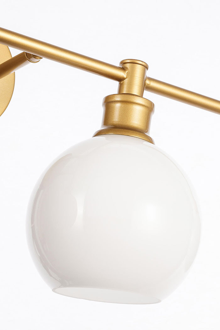 Elegant Wall Sconce - Brass/Matte Glass (LD2323BR)