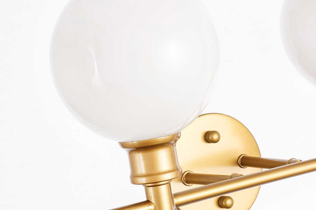 Elegant Wall Sconce - Brass/Matte Glass (LD2323BR)